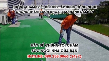 Chống Thấm Sàn Mái Sân Thượng – Giải Pháp Ngăn Nước Triệt Để 100%
